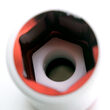 Cap tubular impact plastificat 21mm, cheie cu protectie pentru jante aluminiu
