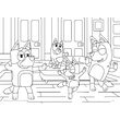 Puzzle de colorat - Bluey (24 de piese)