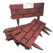 Gard ornamental cu iluminare solara, 45x30 cm, set 4 buc.
