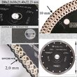 Disc diamantat turbo subtire  200x25,4 mm