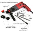 Rotopercutor SDS PLUS 2 mandrine interschimbabile 820W WORCRAFT