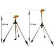 Aspersor pulsatoriu plastic cu trepied telescopic 550-905 mm