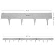 Gard pentru gradina din plastic flexibil, 3 buc x 790x95/200 mm, 2.37 m