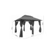 Pavilion gradina metal bej 3x4m