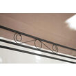 Pavilion gradina metal gri 3x4m