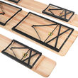 Set 2 banci si masa pliabile pentru terasa 175 cm