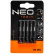 Varfuri/biti de impact, 50 mm, PZ3, 5 buc, NEO