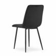 Scaun stil scandinav, Artool, Lava, catifea, metal, negru, 43x51x90 cm