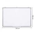 Tabla magnetica cu stergere uscata, 150x100 cm, Springos
