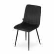 Scaun stil scandinav, Artool, Lava, catifea, metal, negru, 43x51x90 cm