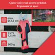 Foarfeca electrica de gradina, cu acumulator 1.5 Ah, incarcator 7.2 V, maner telescopic, Strend Pro
