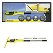 Aspirator pentru geamuri cu maner telescopic StrendPro