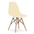 Masa de toaleta/machiaj + Scaun stil scandinav, Artool, stejar wotan, cu oglinda si LED-uri, 94x43x141 cm