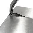 Mistrie inox, Olejnik, trapez, lata, sudata cu laser, 140 mm, maner lemn, Rosu