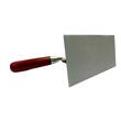 Mistrie inox, Olejnik, trapez, ingusta, 160 mm, maner lemn, rosu