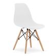 Set 4 scaune stil scandinav, Artool, Osaka, PP, lemn, alb, 46x54x81 cm