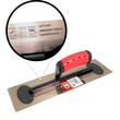 Gletiera inox, Olejnik, Super Flex, inatrita, 12x35 cm, 0.3 mm, maner soft, Rosu