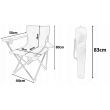 Scaun pliabil camping, pescuit 52x52x80 cm, albastru