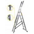 Scara Aluminiu 3 tronsoane 7 trepte max 4.23m