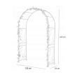 Pergola metalica gradina 135X54X215cm