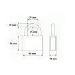 Lacat Profesional 60mm + 3 chei cu amprenta