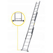 Scara Aluminiu 3 tronsoane 7 trepte max 4.23m