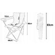 Scaun pliabil camping, pescuit 52x52x80 cm, verde