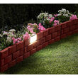 Gard ornamental cu iluminare solara, 45x30 cm, set 4 buc.