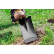 Harlet plat cu dinti si coada de lemn Verto