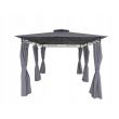 Pavilion gradina, metal, gri, 3x4 m
