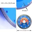 Disc diamantat turbo 115 mm