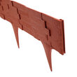 Gard pentru gradina din plastic flexibil, 3 buc x 790x95/200 mm, 2.37 m