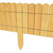Gard de gradina decorativ din lemn, natur, 200x20 cm