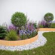 Gard de gradina decorativ din lemn, natur, 200x20 cm