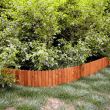 Gard de gradina decorativ din lemn 40x200 cm, maro 