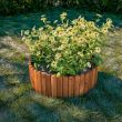 Gard de gradina decorativ din lemn 40x200 cm, maro 