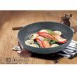 Tigaie clasica, 26 cm, antiaderenta, Black Marble Line, MagicHome