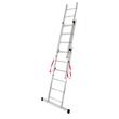 Scara aluminiu, Master, 3 tronsoane, 6 trepte, max 150 kg, 1.69-3.45 m