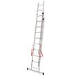 Scara aluminiu, Master, 3 tronsoane, 9 trepte, max 150 kg, 2.58-5.69 m