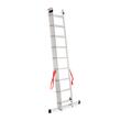 Scara aluminiu, Master, 3 tronsoane, 9 trepte, max 150 kg, 2.58-5.69 m