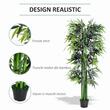 Planta bambus artificiala cu ghiveci, verde, 180 cm