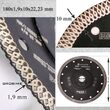 Disc diamantat turbo subtire 180mm