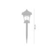 Lampa solara gradina, 1 Led, 43 cm, Heka