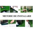 Iarba artificiala, verde, inaltime fir 7 mm, 25x1 m