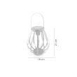 Lampa solara de gradina, tip felinar, LED, 18x21 cm, Hadar 