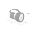 Lanterna cu acumulator eXlight, 12 LED-uri, 3 x D, Strend Pro 