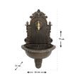 Chiuveta de gradina 44x21x75 cm, aluminiu, efect cupru, Strend Pro