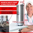 Masina verticala de umplut carnati, inox, 2 L / 3 kg, Porking