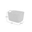 Cos de rufe, 19 L, 40x30x23 cm, alb, CURVER