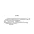 Cleste tip morsa, tinichigerie, 250 mm, Strend Pro